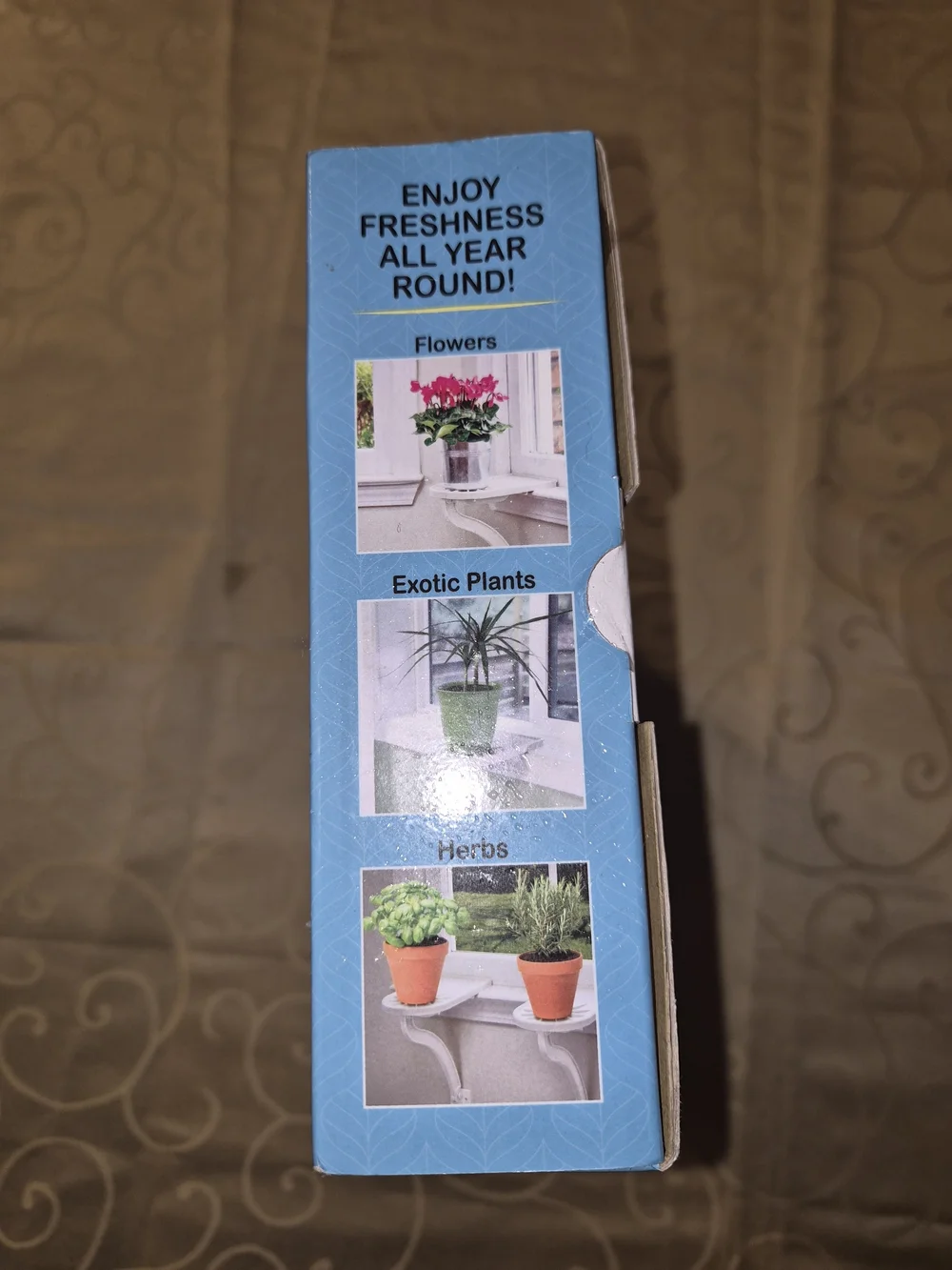 Plant Caddy Shelf - White Window/Wall Plant Shelf